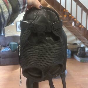 Black Mesh Pet Carrier Backpack